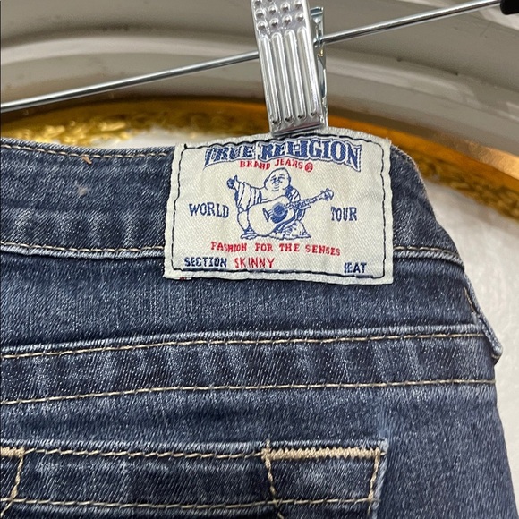 True Religion Skinny Jeans | Made in USA | Studded Pockets | Size 28 - Picture 2 of 6